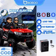 【BOBOO】 Kereta Budak Elektrik Kereta Mainan Elektrik Budak Kids Electric Car Remote Control/Throttle
