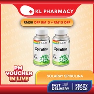 (EXP2/26) SOLARAY SPIRULINA (2 x 100 Capsules) / 100S x1