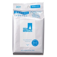 SEA BREEZE 爽身濕紙巾 全身用 無香  30張  1包