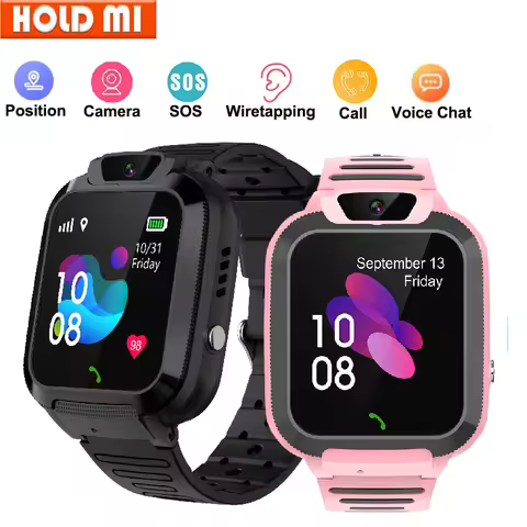 Smart Watch Children SOS Call LBS Tracker Location Sim Card Phone Watch Camera Voice Chat IP67 Water