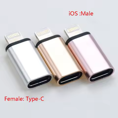Type-C Female to IOS Male Adapter for iphone X XR XS Max 8 7 6 6S Plus USB C To 8pin Charging Sync C
