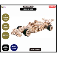 [Ready Stock][Valentine Gift] Robotime RORK 3D DIY Wooden Puzzle Racing Car LK505, 247PCS