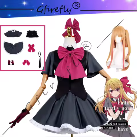 My Star Season 3 Ruby Hoshino Cosplay Costume Charming and Adorable Dress with Accessories and A Wig