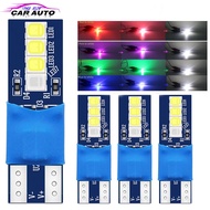 1X T10 W5W C10W 194 8smd 2835 Dome Festoon Blue green pink red to White T10 Car Dynamic Canbus Led s