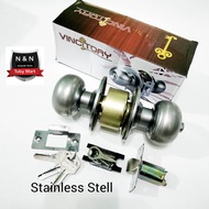 Kunci Pintu Kamar Bulat - Gagang pintu 1set kunci Handle Knob Cylindrical Lock