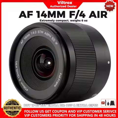 Wide Angle Prime Lens VILTROX AF 14mm f4.0 Full Frame F/4 Camera Lens for Sony E Mount Camera as a64