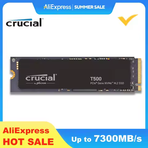 Crucial T500 1TB Gen4 NVMe M.2 Internal Gaming SSD, Up to 7300MB/s, Laptop & Desktop Compatible- CT1