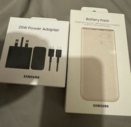 Samsung 25w Power Adapter and Battery Pack 10,000mAh Capacity