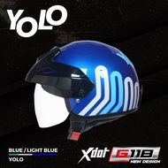 Xdot Helmet G118 YOLO Blue / Light Blue