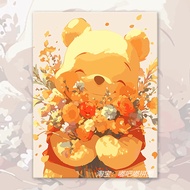 Winnie the Pooh Puzzle Toy Birthday Gift Peripheral 6-Year-Old 8-Year-Old Girl Kids Building Blocks 