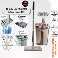 High-quality 360-degree self-wringing smart mop set, stainless steel mop tray - Code TD_BV