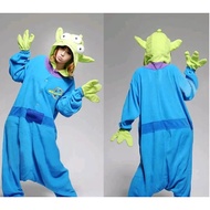 ALIEN LITTLE GREEN MEN TOY STORY KIGURUMI COSPLAY SOFT ONESIE COSTUME Adult Cosplay Costume Alien Co