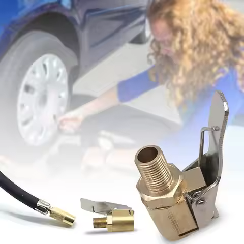 Air Chuck Screw On Air Chuck Brass Air Chuck Multifunctional Tire Chuck Heavy Duty Lock On Tire Infl