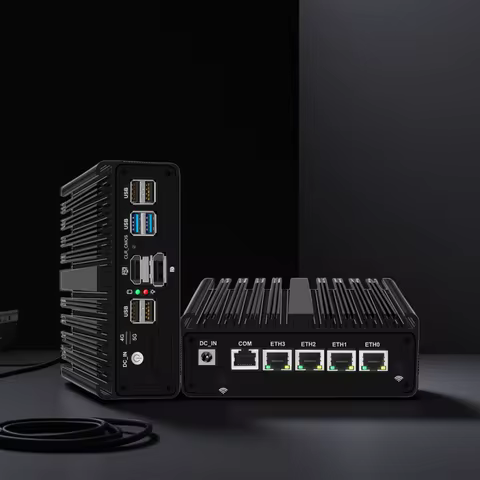 Toptop Intel N150 Mini PC Fanless J6412 J5005 7305 4x2.5G i226 Ethernet pfSense Firewall PC Office C