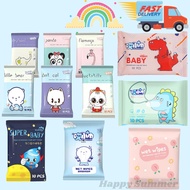 🇸🇬 Mini Cute 10pcs Baby Wet Wipes Soft Wet Tissue Wipes For Kids School Use Wet Wipes