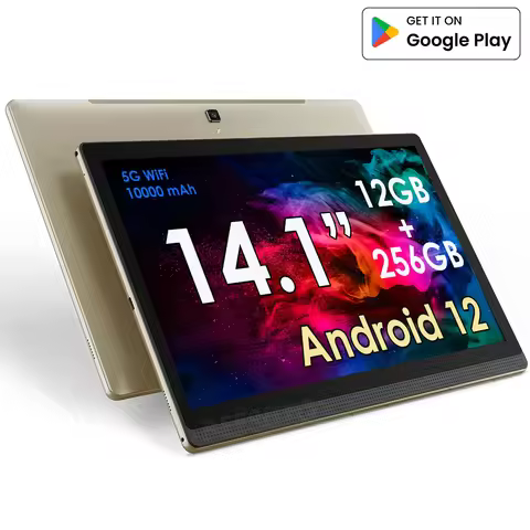 14.1inch Tablet L14 Pro Tab With Large Screen 1920*1080 IPS Screen 12GB+256GB Android 12 Tablets Dec