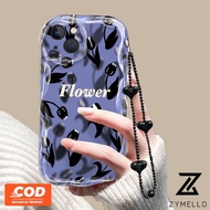 Phone Case OPPO Reno 10 5G Reno 10 Pro 5G Reno 8T 5G Reno 8T 4G Reno 8Z Reno 7Z Reno 8 Reno 5 Reno 7 4G Reno 6 Literary style black tulip anti drop TPU phone case