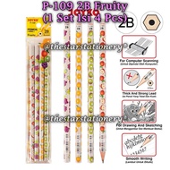 (1 Set) WHOLESALE JOYKO P-109 2B Fruity Hexagonal Pencil / Joyko P-109 2B Pencil (1 Set)