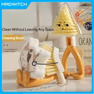 Angular Fold Miracle Brush - Stainless Steel Core Dishwashing Crevice Cleaner with Hanging Loop