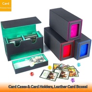 Pokémon Game King Card Box, Double Deck Card Box, Three Kingdoms Game Storage Box, Double-Slot Leath