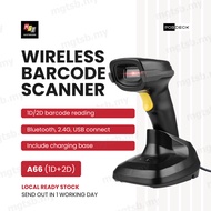 POSDECK A66 Wireless 2D Barcode Scanner QR Code Scaner Barang Scan POS System
