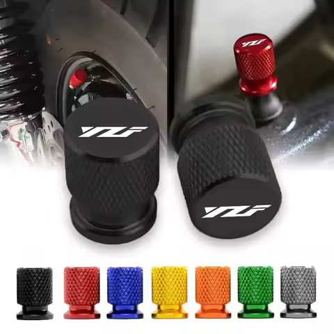 For Yamaha YZF R3 R25 R6 R1 R125 250 2PCS Aluminum Motorcycle Tyre Valve Cap Dustproof Universal