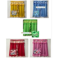 buo kurtina | whole window curtain with biyak- 60inches lapad x 70inches haba