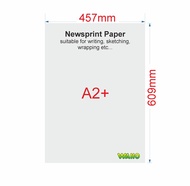 50pcs Newsprint Paper / Writing Paper / Sketching Paper / Newsprint Wrapping Paper / Packing Paper