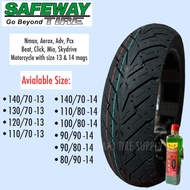 SAFEWAY TIRE 13" & 14" TUBELESS SF306 (Free Sealant and Pito)