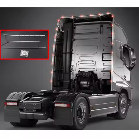 LED Simulation 4x2 Flanking Lights for 1/14 Tamiya RC Truck For volvo 56375 F16XL 750