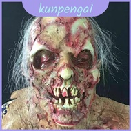 Adult Eerily Lifelike Zombie Mask With Bloody Scars Halloween Parties For