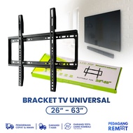 Braket Bracket TV LED LCD Android SmartTV Universal 26 - 63Inch (26" 32" 40" 42" 43" 50" 55" 60" 63") B41