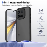 เคสสำหรับ IQOO 15 IQOO15 5G อะคริลิคสีดำด้านเคสมือถือกันกระแทกเคสฝาหลังเคสกันกระแทก
