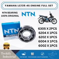YAMAHA LC135 4S NTN ENGINE BEARING SET X 6PCS 100% ORIGINAL 6002 6004 6202 6204 6305