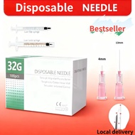 10/100pcs COD 32G 4mm 13mm Disposable beauty Needle can be used 1ml/ Luer Lock/Luer Slip syringe Loc