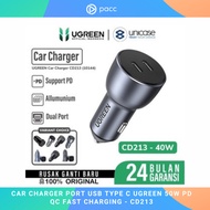 Car Charger Port USB Type C UGREEN 50W PD QC Fast Charging - CD213