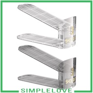 [Simple] Shoe Slots Space Saver Shoe Rack 3 Levels Adjustable Space Saving Double Deck Shoe Rack for High Heels Sports Shoes Sandal