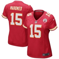 NFL Women's Chiefs Mahomes Ladies Jersey No. 15 Red White