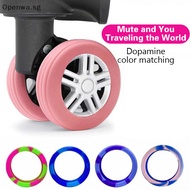 Openwa 8PCS Luggage Wheels Protector Silicone Wheels Caster Shoes Travel Luggage Suitcase Reduce Noise Wheels Guard Cover Accessories SG