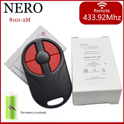 Nero gate remote control 8101-2M mini remote control 2-channel 433,05-434,79 MHz remote control