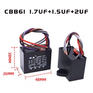 CBB61 CAPACITOR 1.7UF/1.5UF/2UF (5 WIRES) FOR CEILING FAN  f Fan Capasitor Motor Capacitor Fan 8uf c
