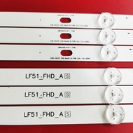 1SET (6pcs/Set 43LF510 Backlight 7leds) LF51_FHD_A LF51_FHD_B LED Strip for LG 43" TV 43LF510T pxc (