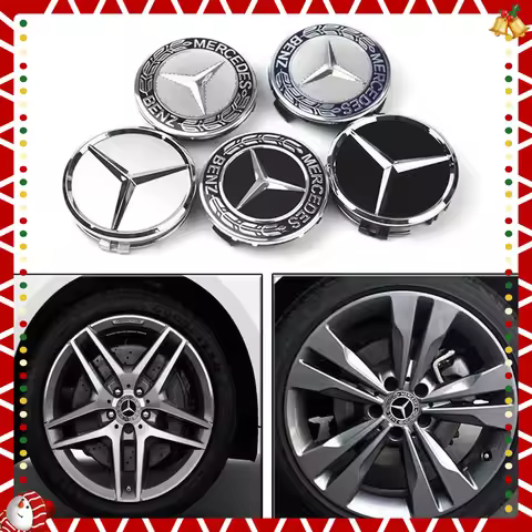 4pcs 75mm car wheel hub center cover modification parts suitable for Mercedes Benz W204 W205 AMG E21