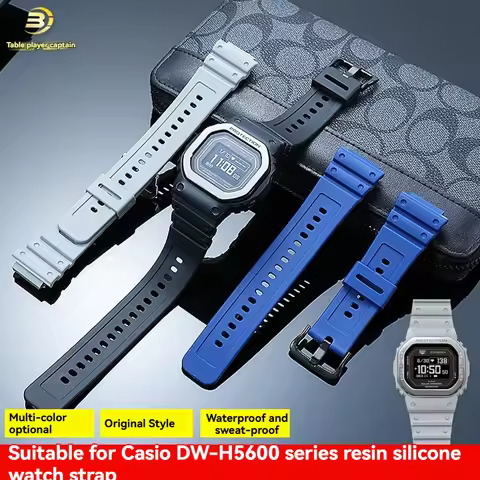 DW-H5600 watch strap For Casio G-SHOCK series heart rate small square watch 3516 DW-H5600MB resin si