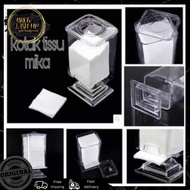 MIKA TISSUE cotton box / mica TISSUE box cosmetic cotton box storage
