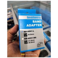 Adapter fd shimano sm-ad91-ms 31.8 28.6 braze on and clamp band adapter 34.9 tiagra 105 ultegra dura