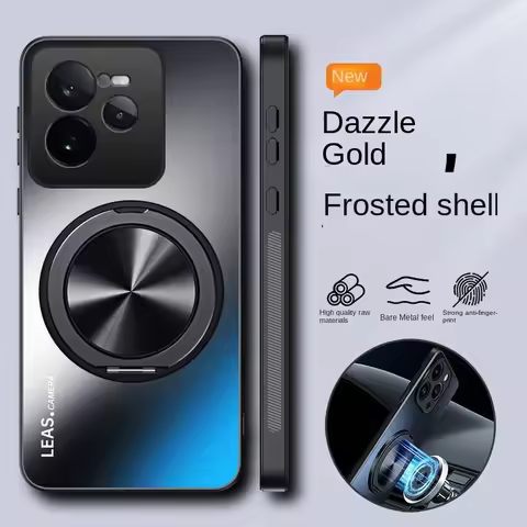 Cover For Realme GT 7 Pro neo 7 turbo Case Luxury magnetic Ring Holder hard matte Phone Case For Rea
