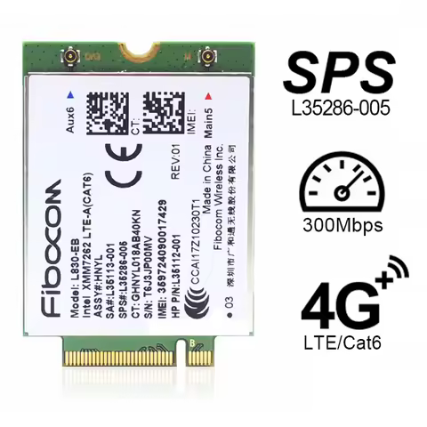 L830-EB Cat6 4G LTE WWAN Card L35286-005 Intel XMM 7262 LTE-Advanced 300Mbps for 640 650 G5 840 846 