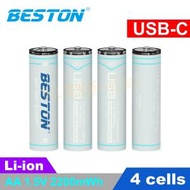 Beston - AA/5號 恆壓1.5V USB-C充電 鋰電池 2AC-60 (4粒裝)