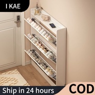 🔥LOFTER Modern Shoe Cabinet Kabinet Kasut Kayu Mewah | Almari Rak Kasut Bertutup